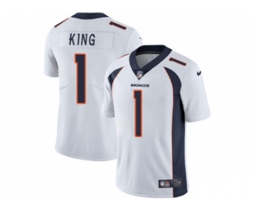 Youth Nike Denver Broncos #1 Marquette King White Stitched NFL Vapor Untouchable Limited Jerse