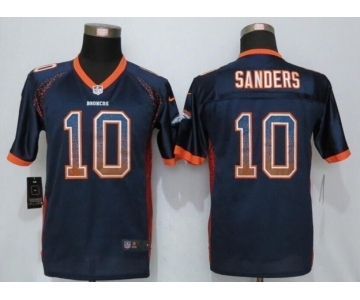 Youth Nike Denver Broncos #10 Emmanuel Sanders Drift Fashion Blue Jersey