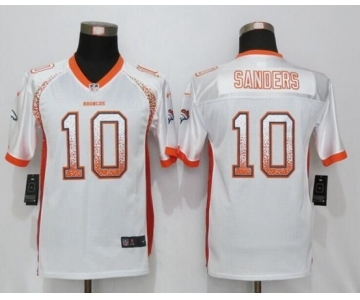 Youth Nike Denver Broncos #10 Emmanuel Sanders Drift Fashion White Jersey