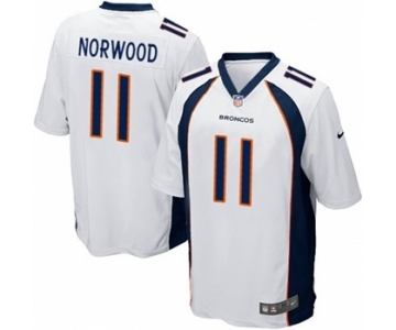 Youth Nike Denver Broncos #11 Jordan Norwood Game White NFL Jersey