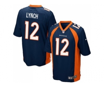 Youth Nike Denver Broncos #12 Paxton Lynch Blue Alternate Stitched NFL New Jersey[Lynch]