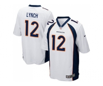 Youth Nike Denver Broncos #12 Paxton Lynch White Stitched NFL Jersey[Lynch]