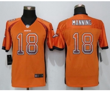 Youth Nike Denver Broncos #18 Peyton Manning Drift Fashion Orange Jersey