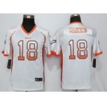 Youth Nike Denver Broncos #18 Peyton Manning Drift Fashion White Jersey