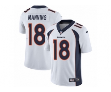 Youth Nike Denver Broncos #18 Peyton Manning Vapor Untouchable Limited White NFL Jersey