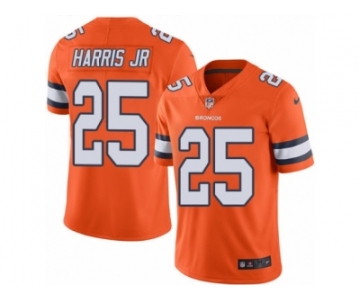 Youth Nike Denver Broncos #25 Chris Harris Jr Limited Orange Rush NFL Jersey