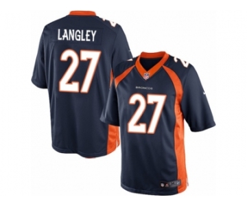 Youth Nike Denver Broncos #27 Brendan Langley Limited Navy Blue Alternate NFL Jersey