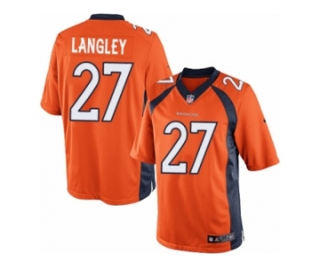 Youth Nike Denver Broncos #27 Brendan Langley Limited Orange Team Color NFL Jersey