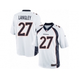 Youth Nike Denver Broncos #27 Brendan Langley Limited White NFL Jersey