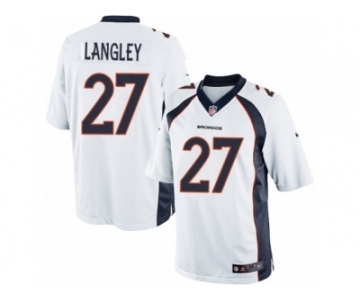 Youth Nike Denver Broncos #27 Brendan Langley Limited White NFL Jersey