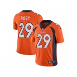 Youth Nike Denver Broncos #29 Bradley Roby Vapor Untouchable Limited Orange Team Color NFL Jersey