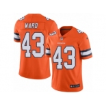 Youth Nike Denver Broncos #43 T.J. Ward Limited Orange Rush NFL Jersey