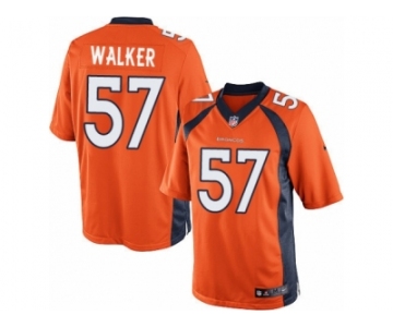 Youth Nike Denver Broncos #57 Demarcus Walker Limited Orange Team Color NFL Jerseyy