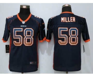 Youth Nike Denver Broncos #58 Von Miller Drift Fashion Blue Jersey