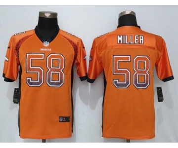 Youth Nike Denver Broncos #58 Von Miller Drift Fashion Orange Jersey