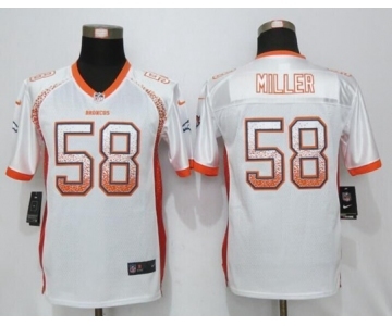 Youth Nike Denver Broncos #58 Von Miller Drift Fashion White Jersey