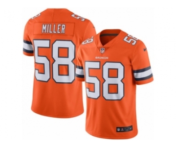 Youth Nike Denver Broncos #58 Von Miller Limited Orange Rush NFL Jersey