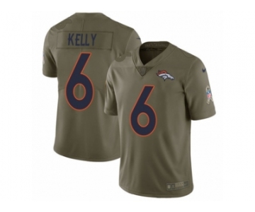 Youth Nike Denver Broncos #6 Chad Kelly Limited Olive 2017 Salute to Service NFL Jersey