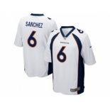 Youth Nike Denver Broncos #6 Mark Sanchez White Stitched NFL New Elite Jersey