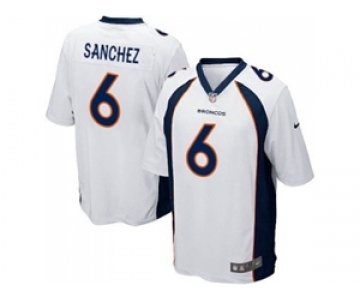 Youth Nike Denver Broncos #6 Mark Sanchez White Stitched NFL New Elite Jersey