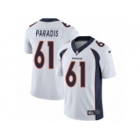 Youth Nike Denver Broncos #61 Matt Paradis Vapor Untouchable Limited White NFL Jersey