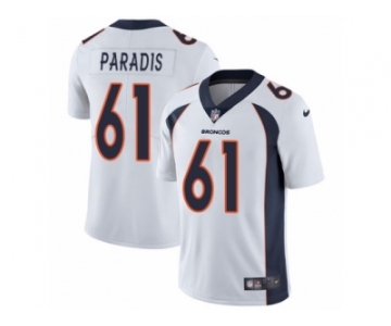 Youth Nike Denver Broncos #61 Matt Paradis Vapor Untouchable Limited White NFL Jersey