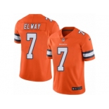 Youth Nike Denver Broncos #7 John Elway Limited Orange Rush NFL Jersey