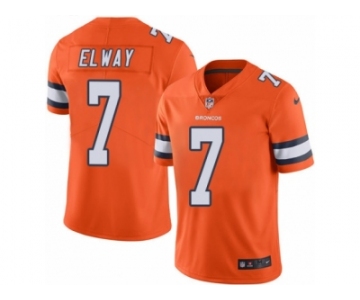 Youth Nike Denver Broncos #7 John Elway Limited Orange Rush NFL Jersey