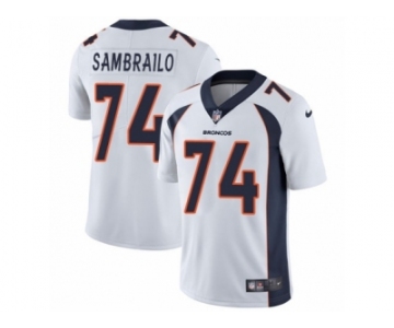 Youth Nike Denver Broncos #74 Ty Sambrailo Vapor Untouchable Limited White NFL Jersey