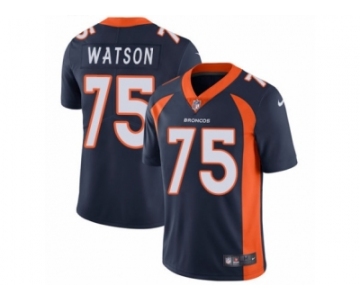 Youth Nike Denver Broncos #75 Menelik Watson Vapor Untouchable Limited Navy Blue Alternate NFL Jersey