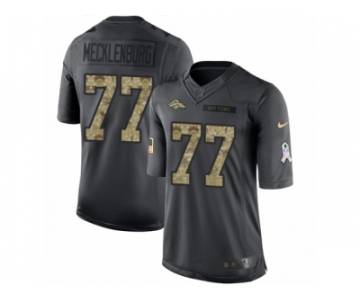 Youth Nike Denver Broncos #77 Karl Mecklenburg Limited Black 2016 Salute to Service NFL Jersey