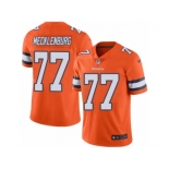 Youth Nike Denver Broncos #77 Karl Mecklenburg Limited Orange Rush NFL Jersey