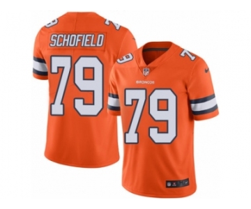 Youth Nike Denver Broncos #79 Michael Schofield Limited Orange Rush NFL Jersey