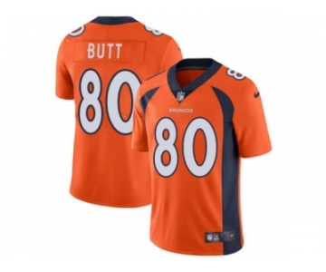 Youth Nike Denver Broncos #80 Jake Butt Vapor Untouchable Limited Orange Team Color NFL Jersey