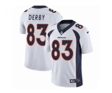 Youth Nike Denver Broncos #83 A.J. Derby White Vapor Untouchable Limited Player NFL Jersey