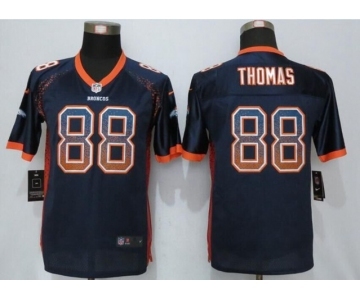 Youth Nike Denver Broncos #88 Demaryius Thomas Drift Fashion Blue Jersey