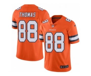 Youth Nike Denver Broncos #88 Demaryius Thomas Limited Orange Rush NFL Jersey