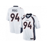 Youth Nike Denver Broncos #94 Domata Peko Limited White NFL Jersey