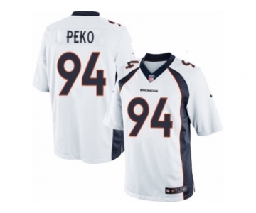 Youth Nike Denver Broncos #94 Domata Peko Limited White NFL Jersey