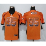 Youth Nike Denver Broncos #95 Derek Wolfe Drift Fashion Orange Jersey