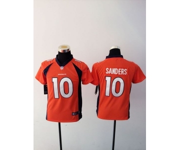 nike youth nfl jerseys denver broncos #10 sanders orange[nike][sanders]