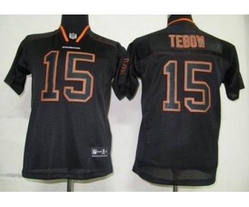 nike youth nfl jerseys denver broncos #15 tebow black[lights out]