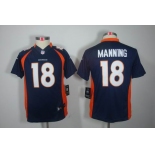 nike youth nfl jerseys denver broncos #18 manning blue[nike limited]