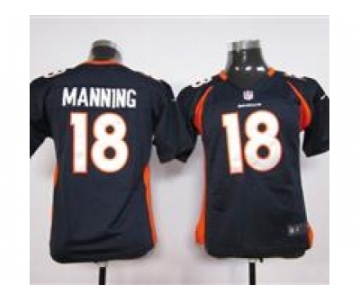 nike youth nfl jerseys denver broncos #18 manning blue[nike]