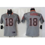 nike youth nfl jerseys denver broncos #18 manning grey[Elite lights out]