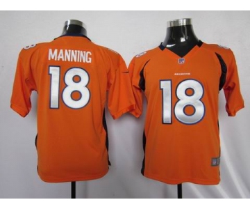 nike youth nfl jerseys denver broncos #18 manning orange[nike]