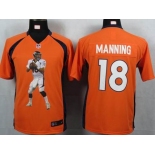 nike youth nfl jerseys denver broncos #18 manning orange[portrait fashion]