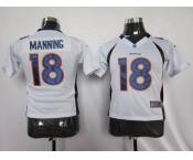 nike youth nfl jerseys denver broncos #18 manning white[nike]