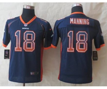 nike youth nfl jerseys denver broncos #18 peyton manning blue[Elite drift fashion]