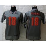 nike youth nfl jerseys denver broncos #18 peyton manning grey[nike vapor]